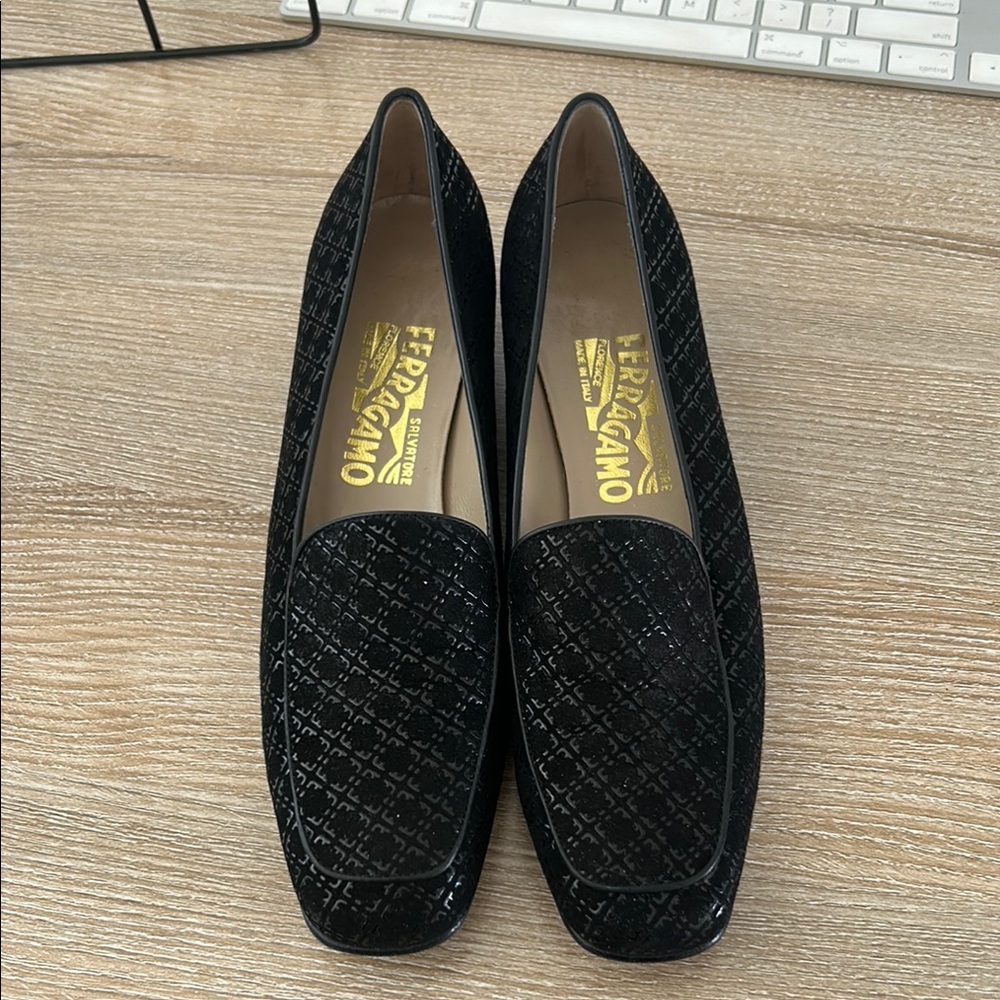 Ferragamo Black Loafers